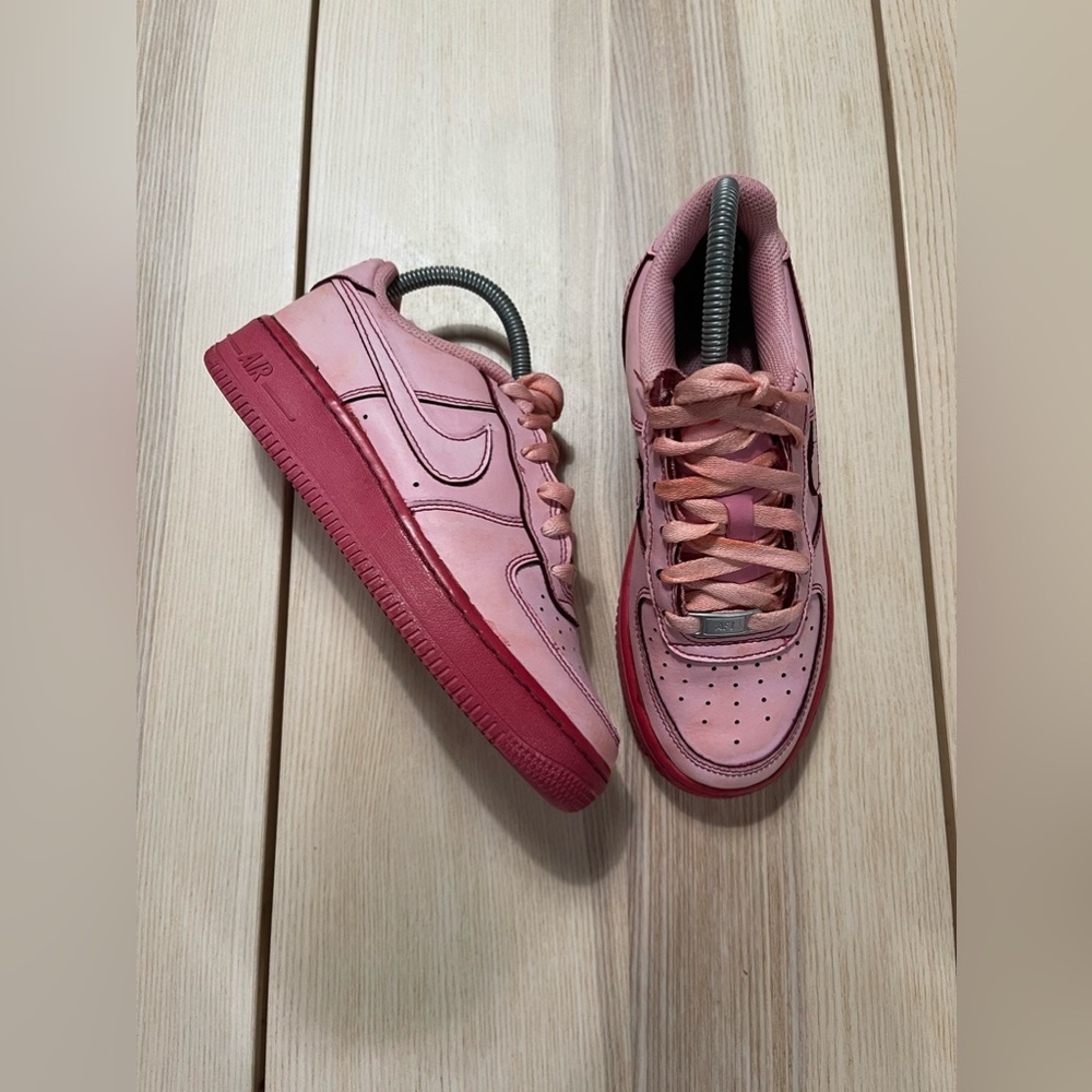Nike Air Force 1 AF1 Custom “Red‎ Velvet” Shoes DH2920-111 4Y